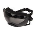 thumbnail image 3 of Gafas de sol para perros, montura negra, protección contra el viento y el polvo, hebilla ajustable, gafas para mascotas para perros medianos o grandes, lentes grises, 3 of 10