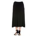 thumbnail image 3 of 24/7 Comfort PlusWomen's Plus Size Maxi Skirt, 3 of 3