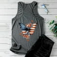 thumbnail image 4 of American Flag Tank Tops for Women Red White and Blue Womens Tank Top Memorial Day Womens Tank Womens American Flag Top Women Casual Sleeveless Printed Herringbone with Breathable Round Neck Top, 4 of 5