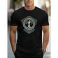 thumbnail image 1 of Men's Casual Cotton T-Shirt - Short Sleeve, Round Neck with Unique Tree Design, Perfect for Summer Leisure & Sports, 1 of 6