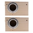 thumbnail image 2 of Casa De estación De Alimentación De Alimentación De Jerarquización l Pájaro 2pcs CUTICAT Casa de madera para pájaros, 2 of 8