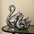 thumbnail image 3 of 2x Figuras de Cisne Decoración Mesa Centro de Mesa Figura de San Valentín Fiesta Cumpleaños Estatuas de Cerámica Esculturas para el Hogar Oficina Macarena estatua de resina de cisne, 3 of 7