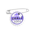 thumbnail image 1 of Broche de mezclilla con clip de papel y tapa de refresco de uva Broche de mochila con clip creativo, 1 of 5