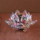 thumbnail image 5 of Yuarrent Cristal Flor de loto Minerales Feng Shui Esfera Cristales Flores Figuras decorativas para fiesta de recuerdos Decoración Púrpura, 5 of 6