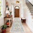 thumbnail image 2 of Runner Rug for Entryway, 2x6 Non-Slip Washable Stain-Resistant Ultra-Thin Carpet Soft Floral Low Pile Rug for Kitchen, Entryway, Hallway, Bathroom, Laundry, Dorm, 2 of 9