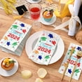 thumbnail image 4 of Caltero 100 PCS Graduation Paper Napkins, Graduation Napkins Class of 2024, 3 Ply Graduation Dinner Napkins,Disposable Guest Towels for Congrats Graduation Party Supplies, 4 of 8