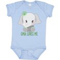 thumbnail image 3 of Inktastic Oma Loves Me Cute Baby Elephant Boys or Girls Baby Bodysuit, 3 of 5