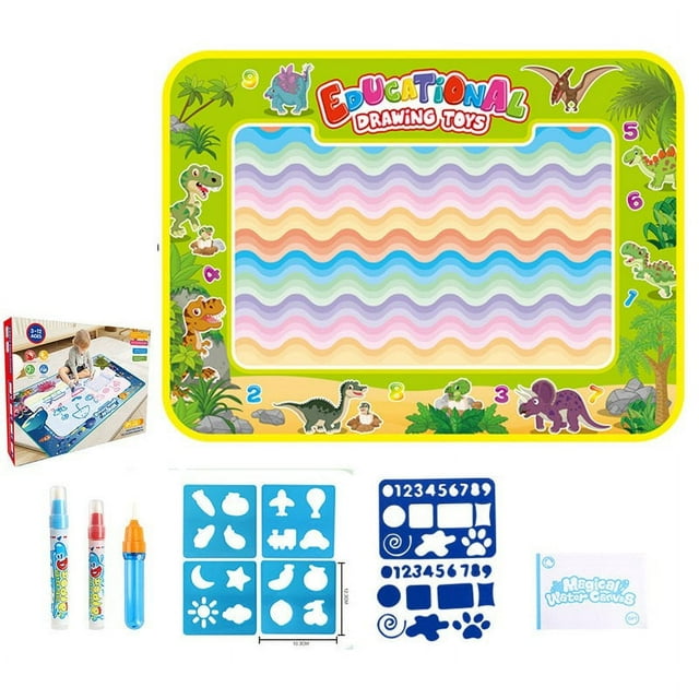 onlyliua Ofertas Del Prime Day de Hoy 2024 Alfonbrilla Dibujo para Pintura Acuática, Lienzo Mágico de Agua, Alfombra de Aprendizaje con Agua, Tela para Escribir con Agua, Dibujo para Niños, Agua Tran