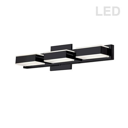 

3 Light LED Wall Vanity Matte Black