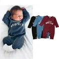 thumbnail image 4 of Bagilaanoe Infant Baby Boys Little Brother Romper Jumpsuit Bodysuit Winter Clothes Outfits, 4 of 4