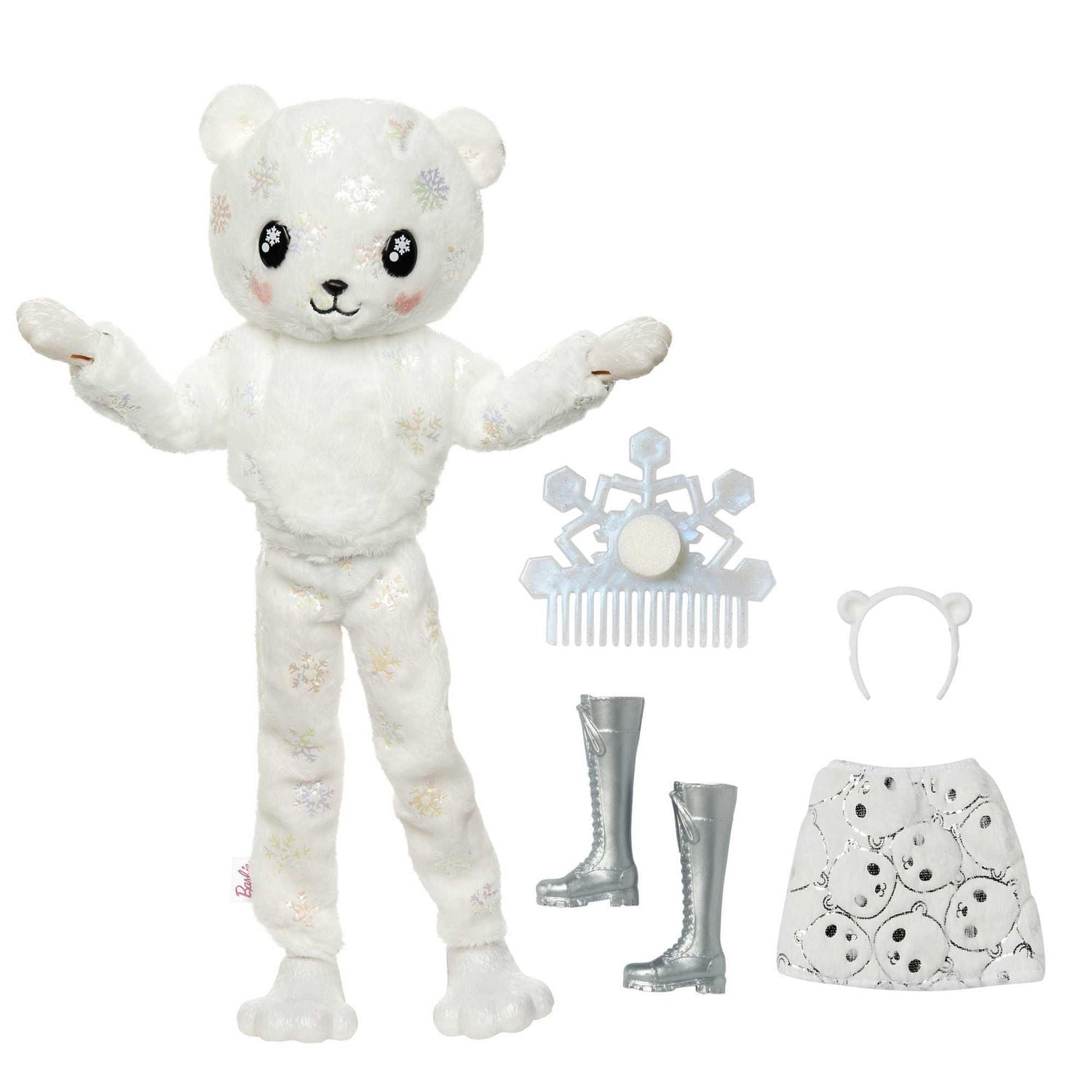 Barbie Dolls | Cutie Reveal Doll | Snowflake Sparkle Polar Bear