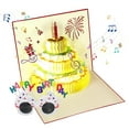 thumbnail image 1 of Tarjetas de cumpleaños 3D, tarjeta de pastel de cumpleaños con luz LED cálida de música con reproducción automática, tarjetas de felicitación musicales, 1 of 1