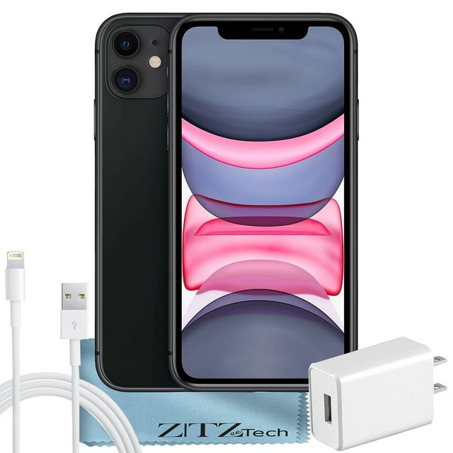 Apple iPhone 11 , 64 Go, Noir - Déverrouillé - Remis à Neuf Certifié