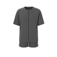 thumbnail image 6 of Enjoytime Summer Outfits for Women 2026 Short Sleeve Round Neck Two Piece Sets Casual Fashion Lounge Set Matching Clothing, 6 of 7