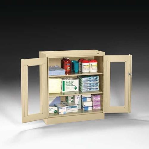 Tennsco Cvd4218 Sand Counter Height Storage Cabinet Sand Walmart Com