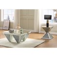 thumbnail image 3 of ACME Table d'Appoint Carrée Noralie en Faux Diamants et Miroirs, 3 of 6