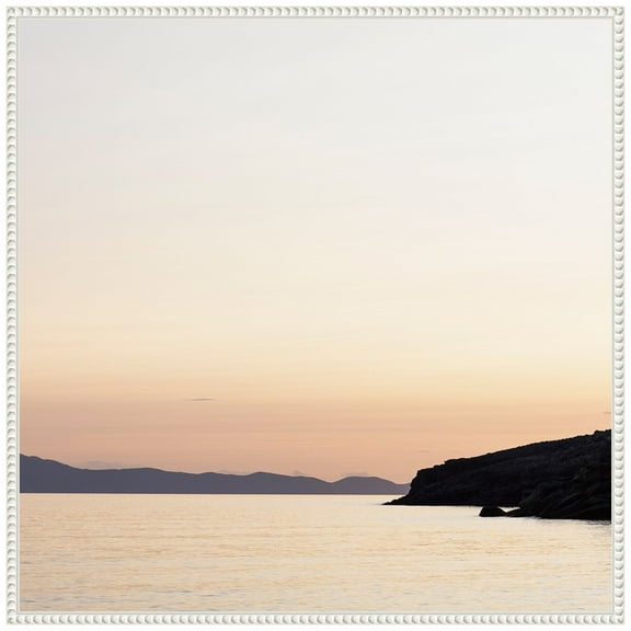 Amanti Art Sunset at Tinos Framed Canvas Wall Art Print