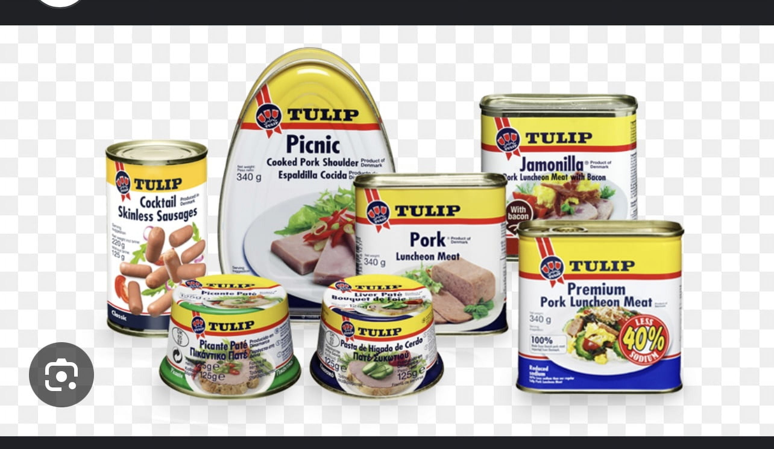 Tulip Mortadella Sliced, 12oz Caned Meat Individual Package Pork