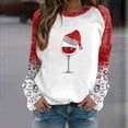thumbnail image 3 of Tbopshirt Womens Hoodless Sweatshirts,Plus Size Essential Crewneck Sweatshirts Women's Christmas Printed Long Sleeves Blouse Round Neck Casual Tunic Tops, 3 of 4