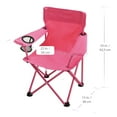 thumbnail image 3 of Ozark Trail Kids Arm Chair, 125lbs Weight Capacity, Color Pink, Polyester Fabric & Steel Frame, 3 of 8