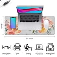 thumbnail image 5 of Pink Hand Holding Flowers&nbsp;desk Mouse Padwaterproofwashable&nbsp;for Office Home Work GamingmousematRubber Base Mousepad with Stitched Edges 31.5x11.8inches, 5 of 7