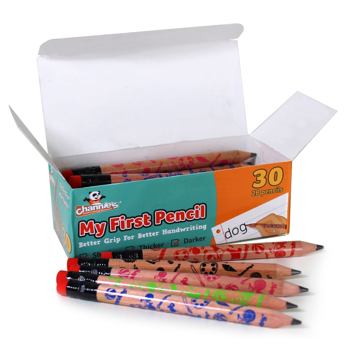 Channie's Extra Thick Pencils for Kids Ideal for Preschoolers and