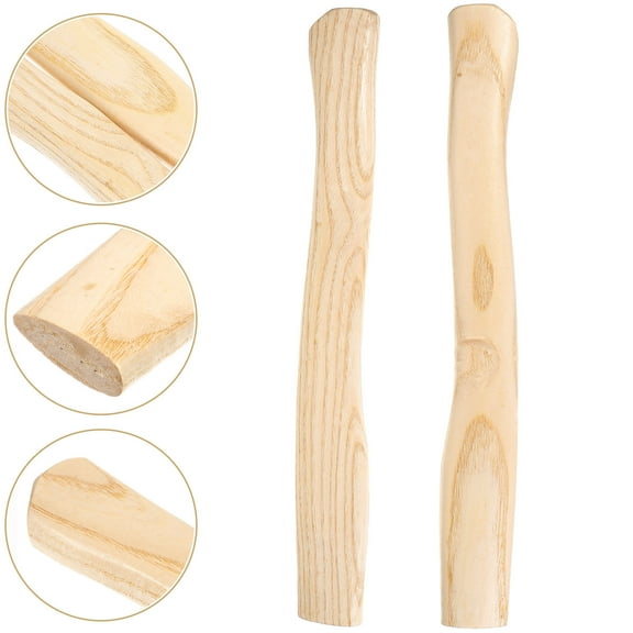 WHAMVOX 2pcs Replacement Handles Wooden Handles Outdoor Hatchet Handles Hand Tools
