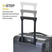 Wonder Florence 20 Carry On Hardside with 360 Degree Spinner Luggage, Black