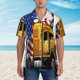 thumbnail image 2 of Balery American Truck Camisas hawaianas de manga corta para hombre, camisas playeras de corte holgado, camisas de vacaciones con botones,X-Large, 2 of 7
