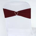 thumbnail image 2 of BalsaCircle 5 Spandex Chair Sashes Wedding Decorations Burgundy, 2 of 5