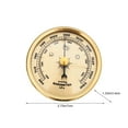 thumbnail image 3 of Hxlazmoo High Precision 70mm Gold Pointer Barometer with Adjustable Calibration for Home, Ship, and Lab Use – Built-in Temperature & Humidity Gauge, 3 of 8
