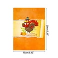 thumbnail image 5 of Yammee Thanksgiving 3D Card With Note Tag Creative Fall Greeting Card Thanksgiving Deco, 5 of 9