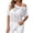 White, variant on Women's Plus Size Sheer Mesh Short Sleeve Top See Through T Shirt Off Shoulder Blouse Loose Fit 2026 Summer Shirt(White,L)