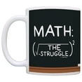 thumbnail image 2 of ThisWear Math Gifts Math the Struggle is Real Algebra Calculus Student 11 ounce Coffee Mug Chalkboard, 2 of 4