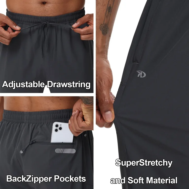 Weilanxin Men's Athletic Joggers with Zipper Pockets photo 4