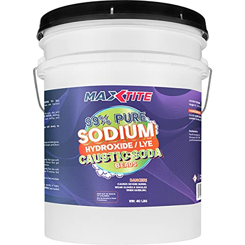 MaxTite Caustic Soda Beads 99 Pure (40lbs)