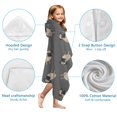 thumbnail image 7 of Cute Pug Puppies Hooded Bath Towel，60"x35" for Ages 3 To 12 Kids, Quick Dry Lightweight Soft Microfiber Hood Beach Towel Cover Up for Kids, 7 of 7