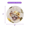 thumbnail image 5 of Happy Women's Day French Bulldog Sunflower Vintage Proud Mom Ceramic Round Ornament Dog Lover Gifts Home Tree Decor - 02030, 5 of 5