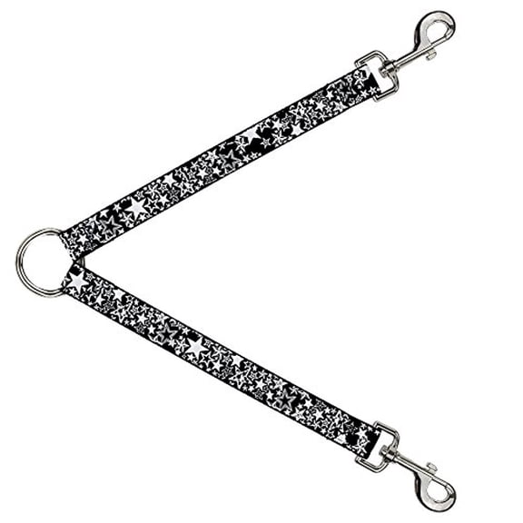 Buckle-Down Leash Splitter - Stargazer Black White - 1" Wide - 30" Length