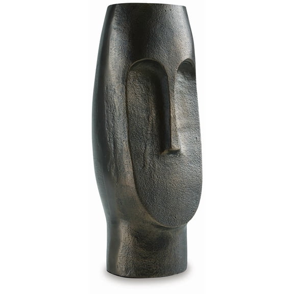 Signature Design by Ashley Elanman 12.5" Metal Vase, Antique Bronze Finish Decor