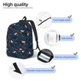 thumbnail image 3 of Rocae Christmas Dachshund for Durable Canvas Backpack Leisure Large Bag Travel Rucksack Multi-function Backpack Small, 3 of 8
