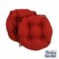 thumbnail image 2 of Blazing Needles 16-inch Indoor/Outdoor Round Chair Cushion, 16" x 16", Avocado 2 Count, 2 of 2