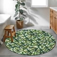 thumbnail image 4 of St. Patrick's Day Round Area Rugs Collection 4', Green Lucky Clovers Ombre Non Slip Indoor Circular Throw Runner Rug Floor Mat Carpet for Living Room Dining Table Bedroom Nursery, 4 of 9