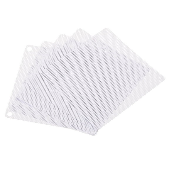Uxcell 120mm Mesh Dustproof Cover Computer Fan Filter Grills White 5 Pack