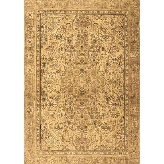 Ahgly Company Indoor Rectangle Persian Brown Traditional Area Rugs, 5' x 7'
