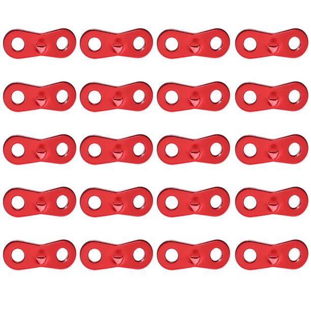 cámping Cuerda fija para acampar al aire libre Paracord Cord Hebilla Cierre Kit Rojo 60pcs JShteea El nuevo