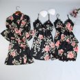 thumbnail image 3 of Fairnull 5 Pcs/Ensemble Ensemble de Pyjamas pour Femmes Tissu Doux Respirant Imprimé Fleur Colorée Ensemble de Vêtements de Nuit pour Femmes, 3 of 8