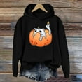 thumbnail image 4 of Halloween Hoodies for Women 2025 Funny Pumpkin Cat Cute Hoodies Hooded Sweatshirt Hoodie Women Pullover, 4 of 6