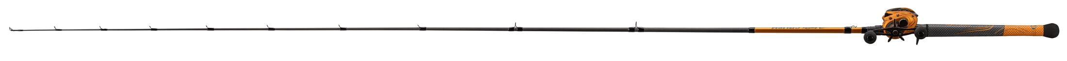 Lew's MACH Crush SLP Baitcast Reel and Fishing Rod Combo, 7-Foot Rod, Left-Hand Retrieve, Orange