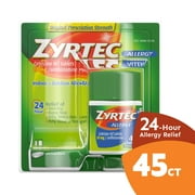 Zyrtec 24 Hour Allergy Relief Tablets with 10 mg Cetirizine HCl, 45 ct